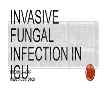 Invasive fungal infection in icu