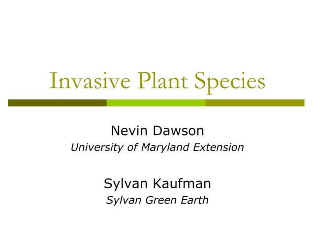 Invasive Species
