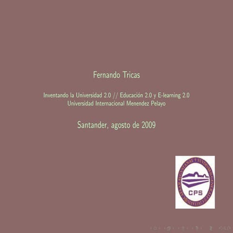 Inventando la Universidad 2.0. Educación 2.0 y eLearning 2.0