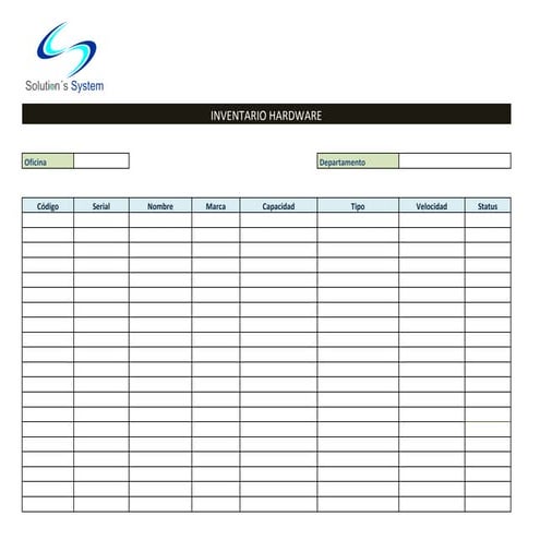 Formato de Inventario Hardware && Software | PDF