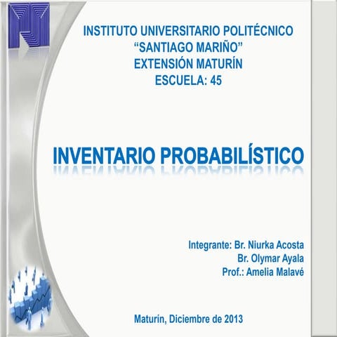 Inventario probabilistico