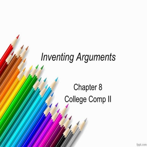 Inventing arguments chap 8