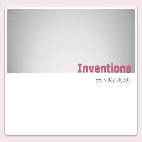 Inventions. third conditional | PPTX