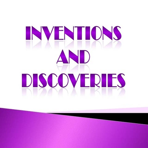 Inventions and discoveries | PPTX