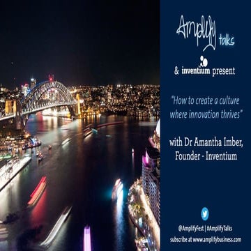 How to create a culture where innovation thrives