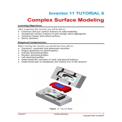 Inventor 11 tutorial 6