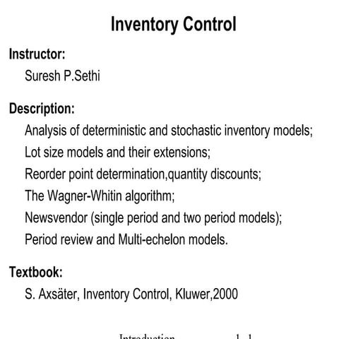 Inventory control 1rev
