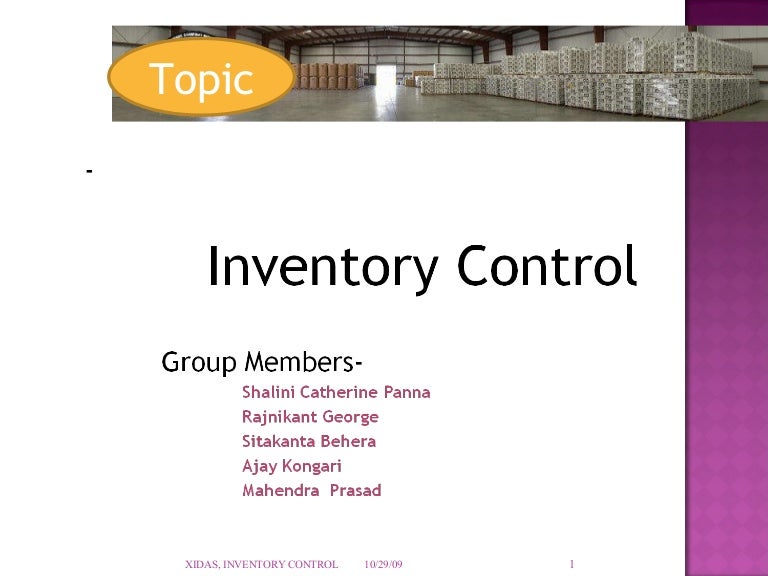 Types of inventory system essays