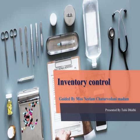 Indenting and maintenance of inventory | PPTX