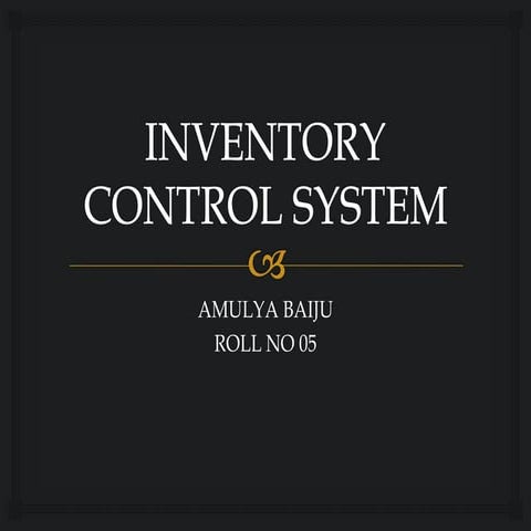 Inventory control system