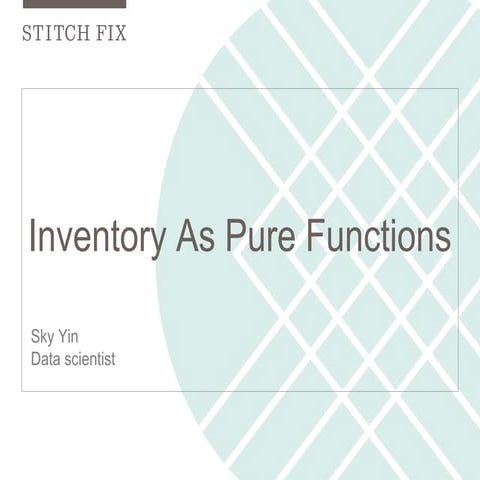 Inventory as Pure Functions | PPT