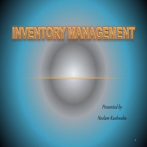 Inventory Management 
