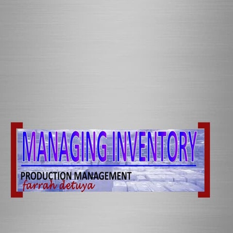 Inventory management