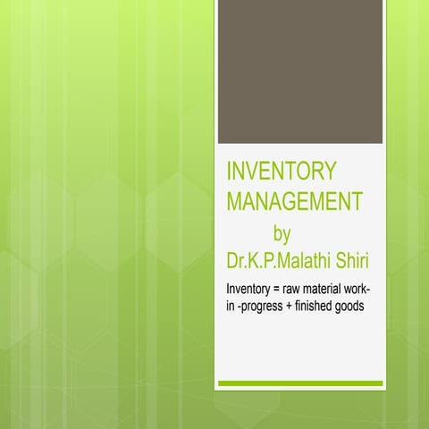 Inventory management