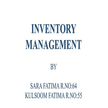 Inventory management