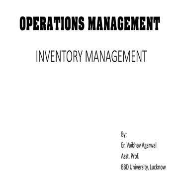 Inventory management