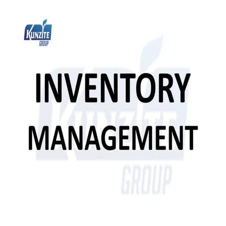 Inventory management