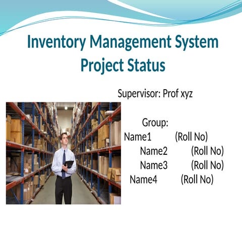 Inventory Management System - Project status.pptx