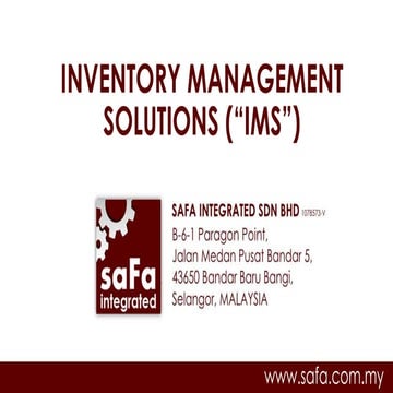 Inventory Management Systems Using Rfid | PPTX