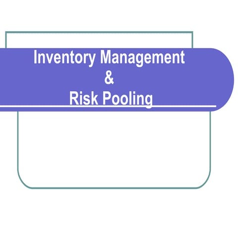 Inventory & Risk Pooling.pdf