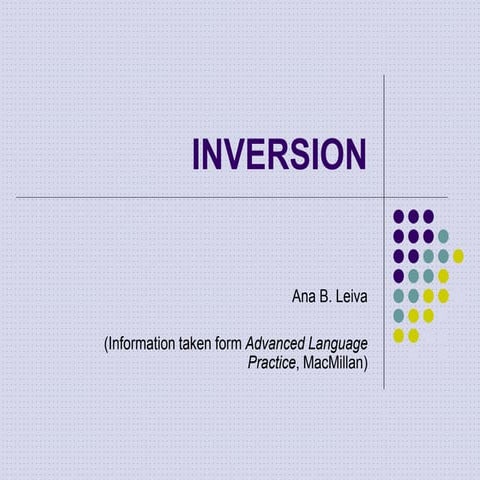 inversion presention treating on the subject.ppt