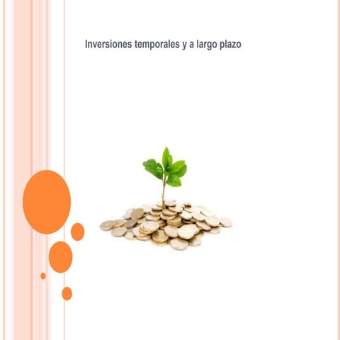 Inversiones corto y largo plazo | PPTX
