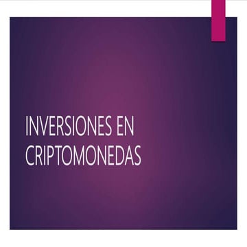 Inversiones en criptomonedas