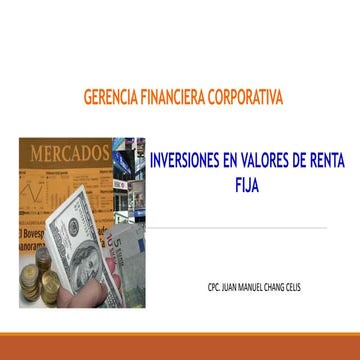 Inversiones en valores de renta fija | PPTX