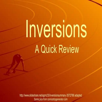 Inversions review