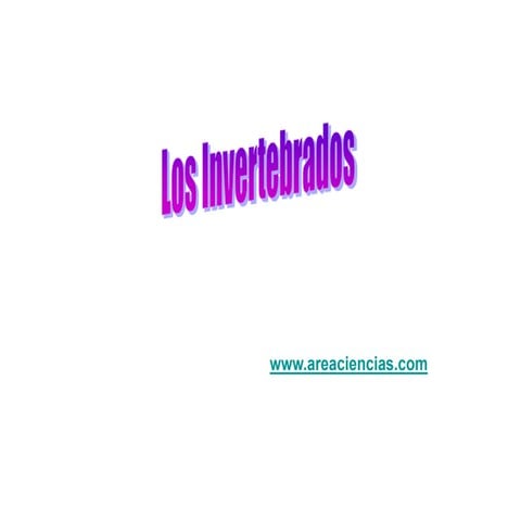 LOS INVERTEBRADOS