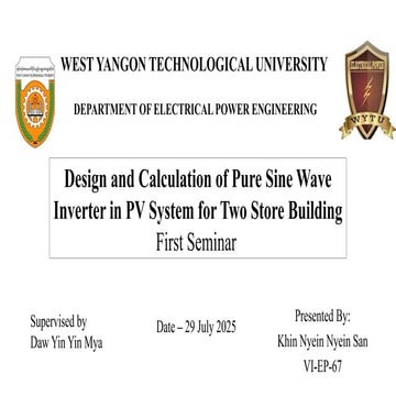 Pure sine wave Inverter Design for Solar System .pptx