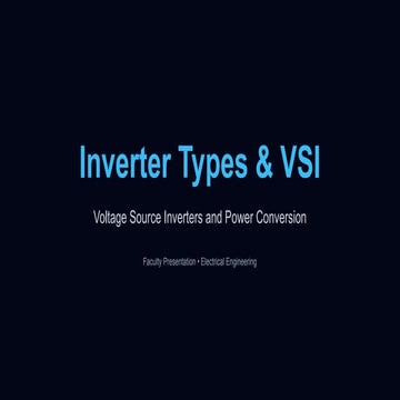 Three phase voltage source inverter | PPTX
