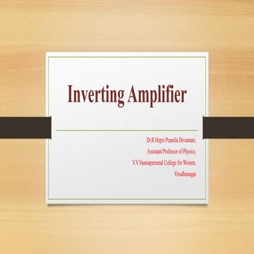 Inverting amplifier