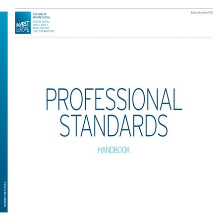 InvestEurope Professional Standards Handbook 2015