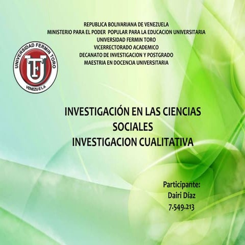 Investicación cualitativa 