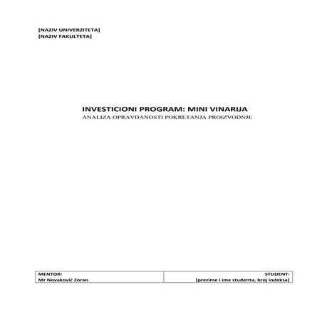 Priprema robe za prodaju | DOC