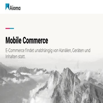 Mobile Commerce (M-Commerce) in der Schweiz, in Europa und global