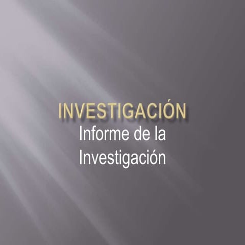 Investigación