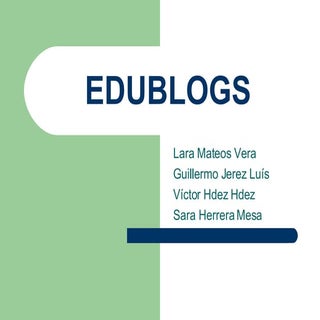 INVESTIGACIÓN SOBRE BLOGS.