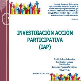 Investigación acción participativa ...