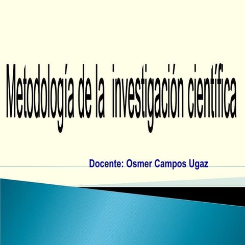 Investigación científica.