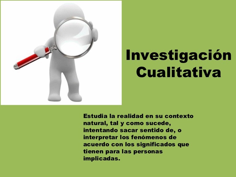 Investigación cualitativa
