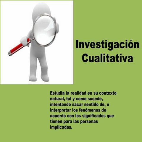 Investigación cualitativa