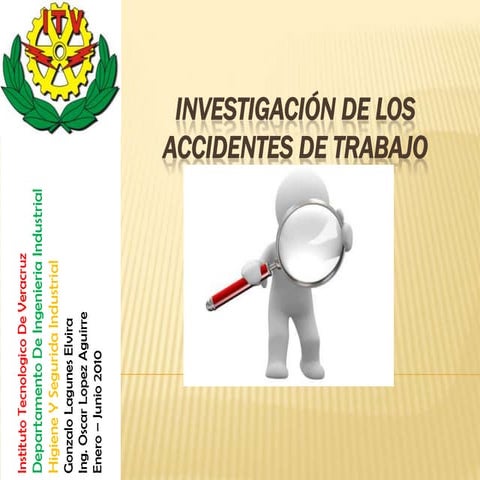 Investigación de los accidentes de trabajo