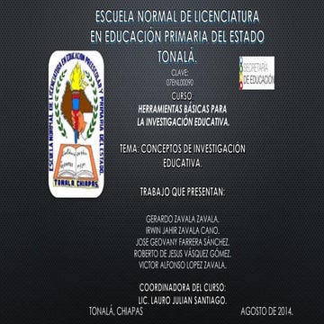 Investigación educativa "Conceptos de diferentes autores"