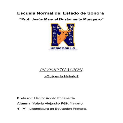 Investigación historia