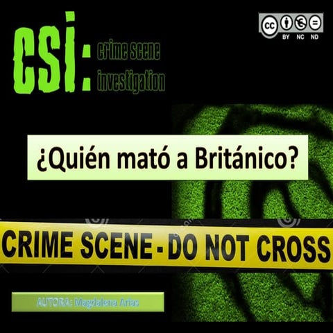 Investigación literaria muerte britannicus