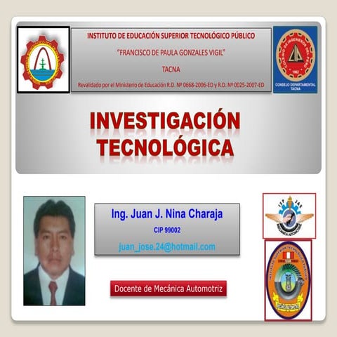 INVESTIGACIÓN TECNOLÓGICA