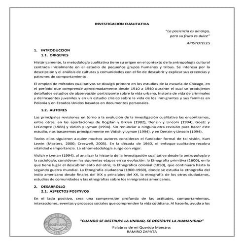 Investigación Cualitativa