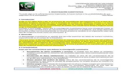 Investigación cuantitativa